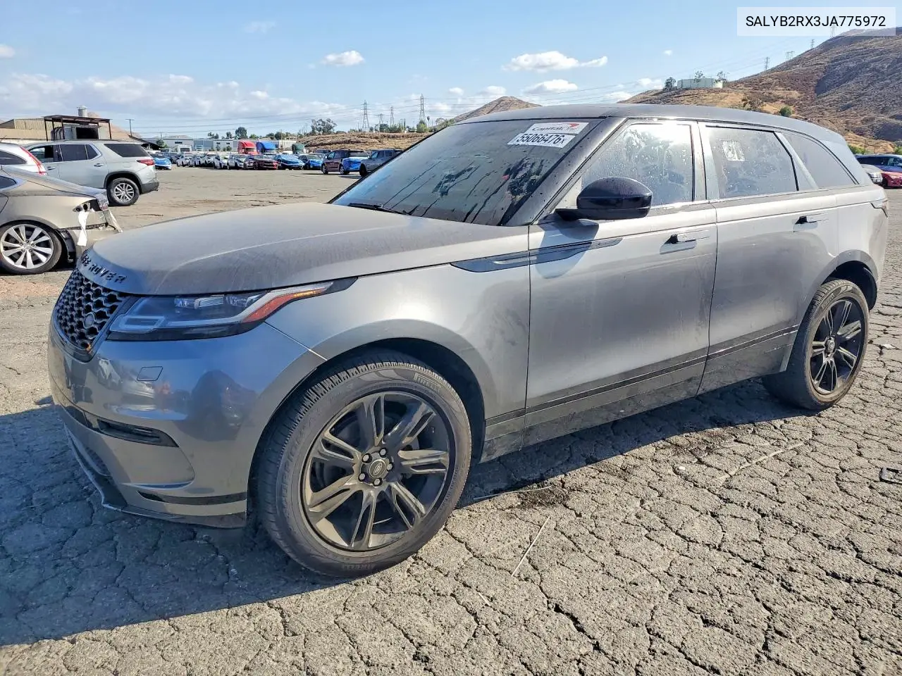 2018 Land Rover Range Rover Velar S VIN: SALYB2RX3JA775972 Lot: 55066476