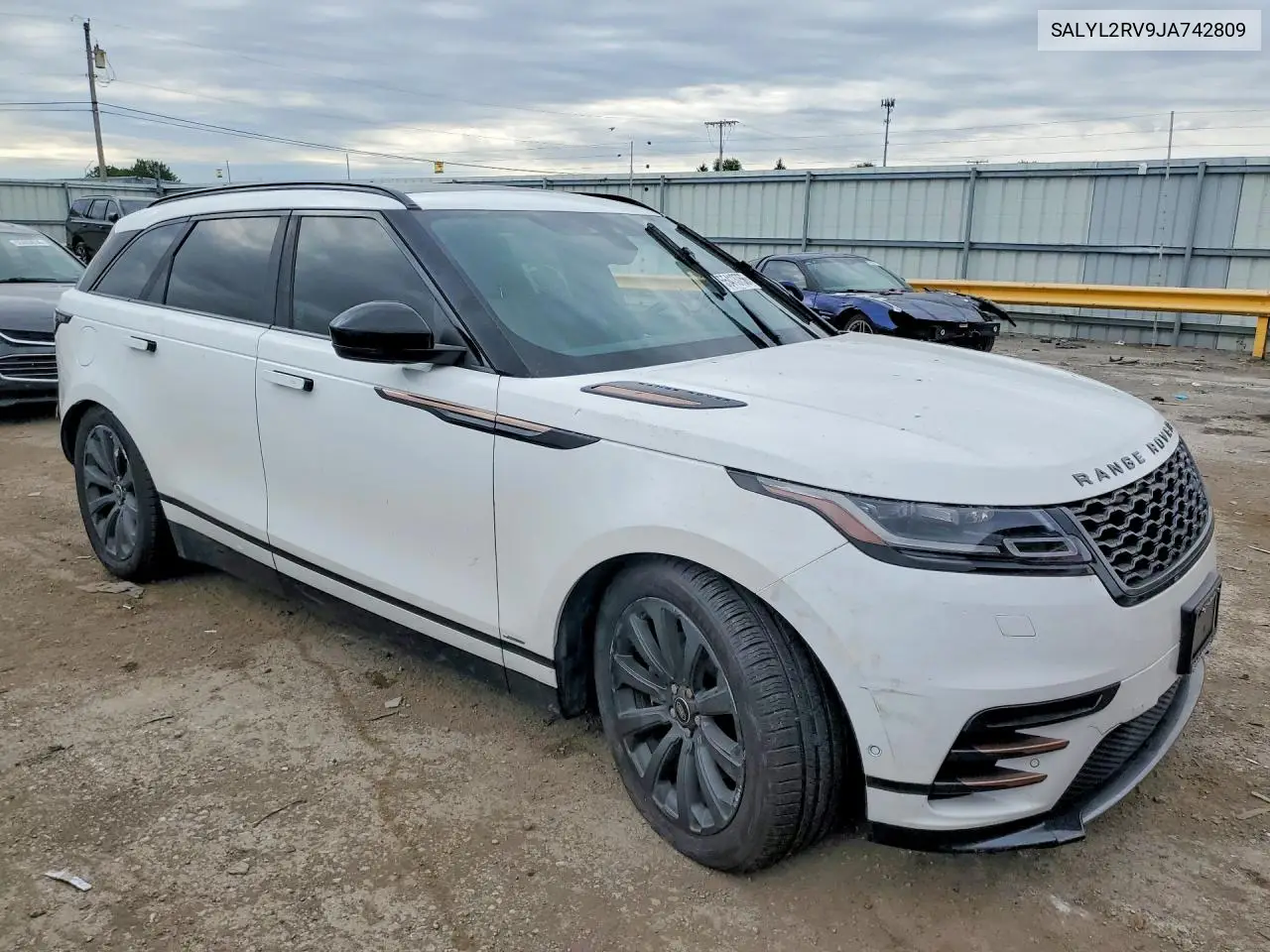 2018 Land Rover Range Rover Velar R-Dynamic Se VIN: SALYL2RV9JA742809 Lot: 55413756