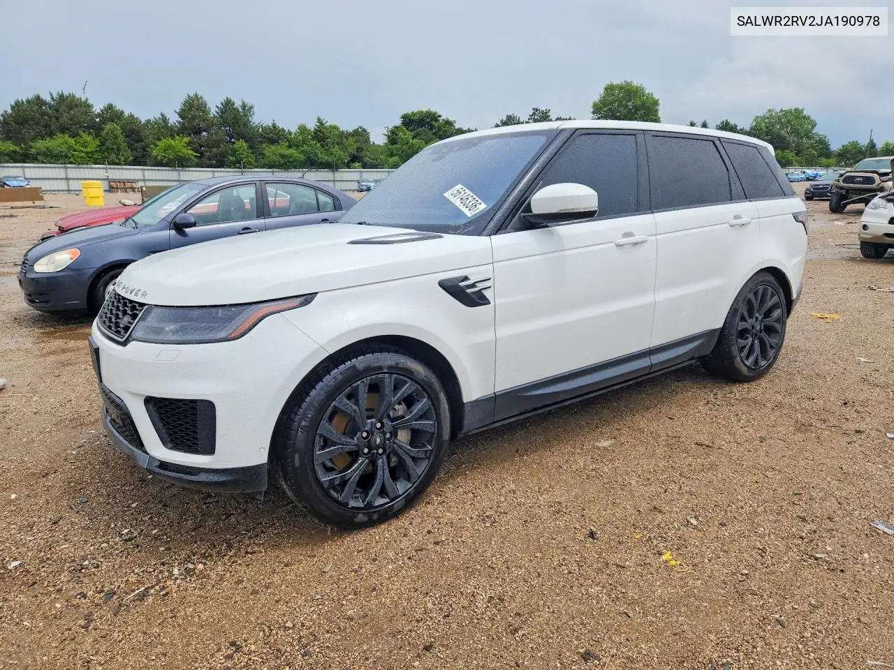 2018 Land Rover Range Rover Sport Hse VIN: SALWR2RV2JA190978 Lot: 56146336