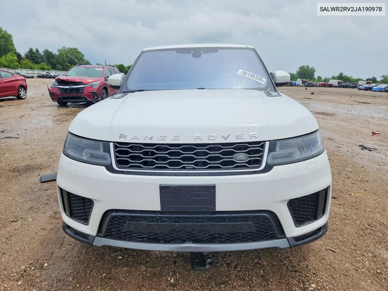2018 Land Rover Range Rover Sport Hse VIN: SALWR2RV2JA190978 Lot: 56146336
