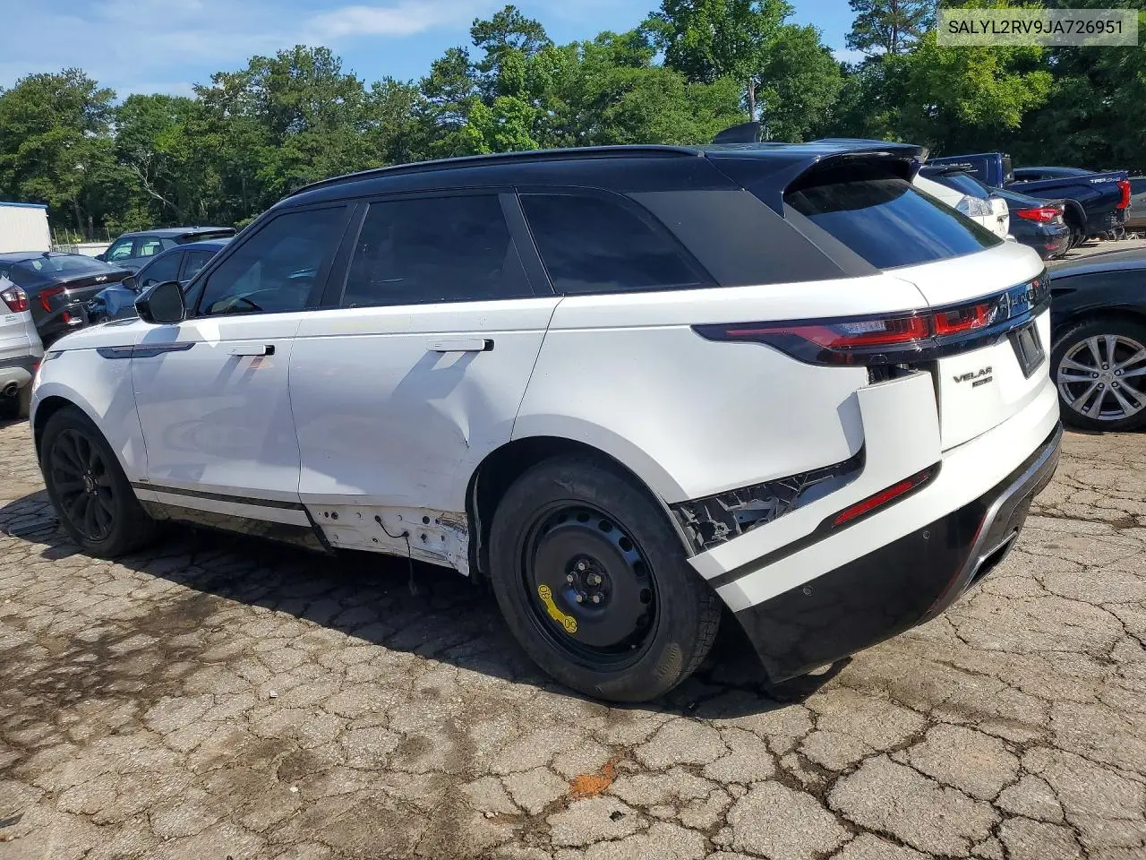 2018 Land Rover Range Rover Velar R-Dynamic Se VIN: SALYL2RV9JA726951 Lot: 56237066
