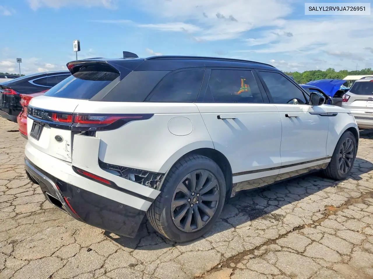 2018 Land Rover Range Rover Velar R-Dynamic Se VIN: SALYL2RV9JA726951 Lot: 56237066