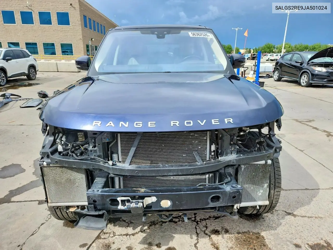 2018 Land Rover Range Rover Supercharged VIN: SALGS2RE9JA501024 Lot: 56362526