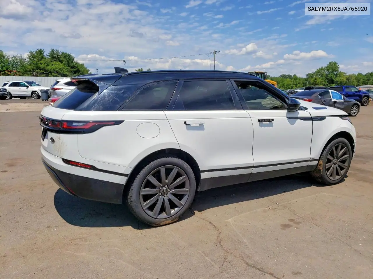 2018 Land Rover Range Rover Velar R-Dynamic Hse VIN: SALYM2RX8JA765920 Lot: 57229656
