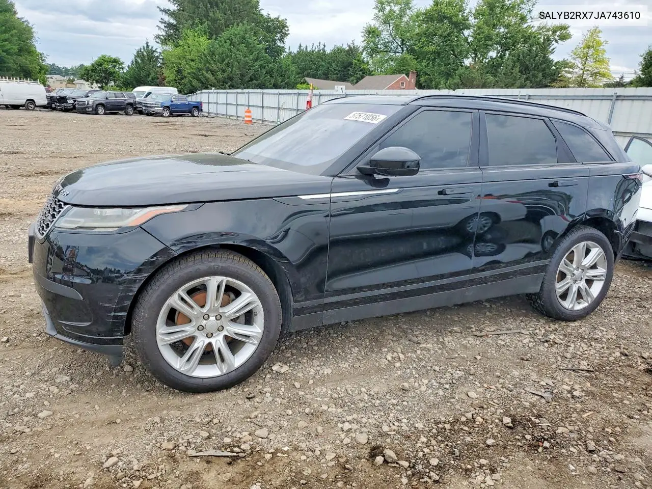 2018 Land Rover Range Rover Velar S VIN: SALYB2RX7JA743610 Lot: 57571056