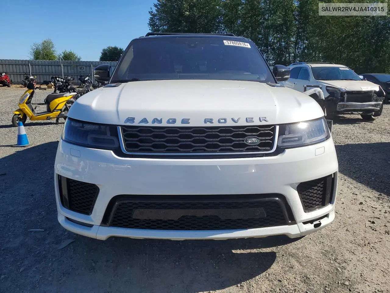 2018 Land Rover Range Rover Sport Hse VIN: SALWR2RV4JA410315 Lot: 57805916