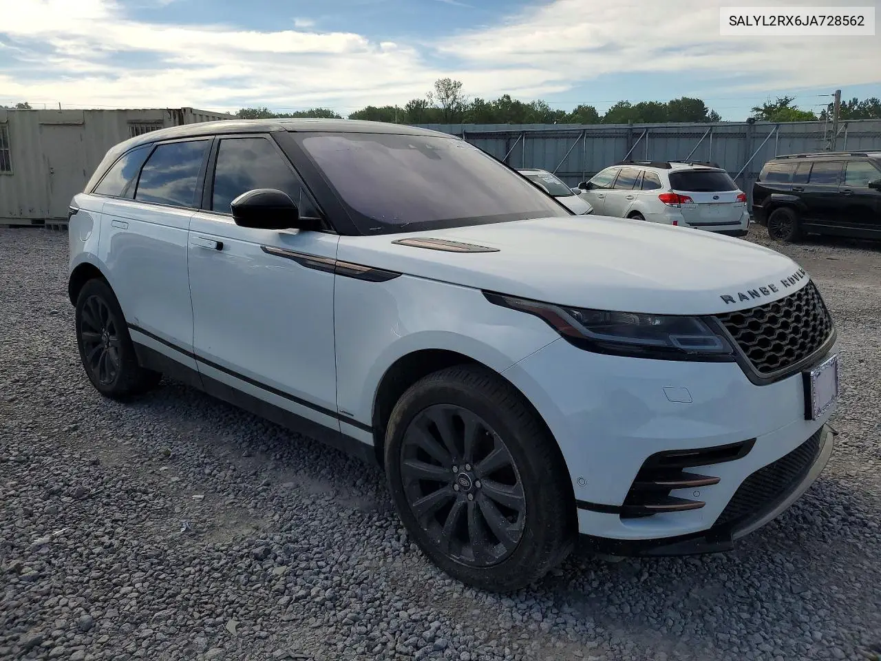 2018 Land Rover Range Rover Velar R-Dynamic Se VIN: SALYL2RX6JA728562 Lot: 58025386