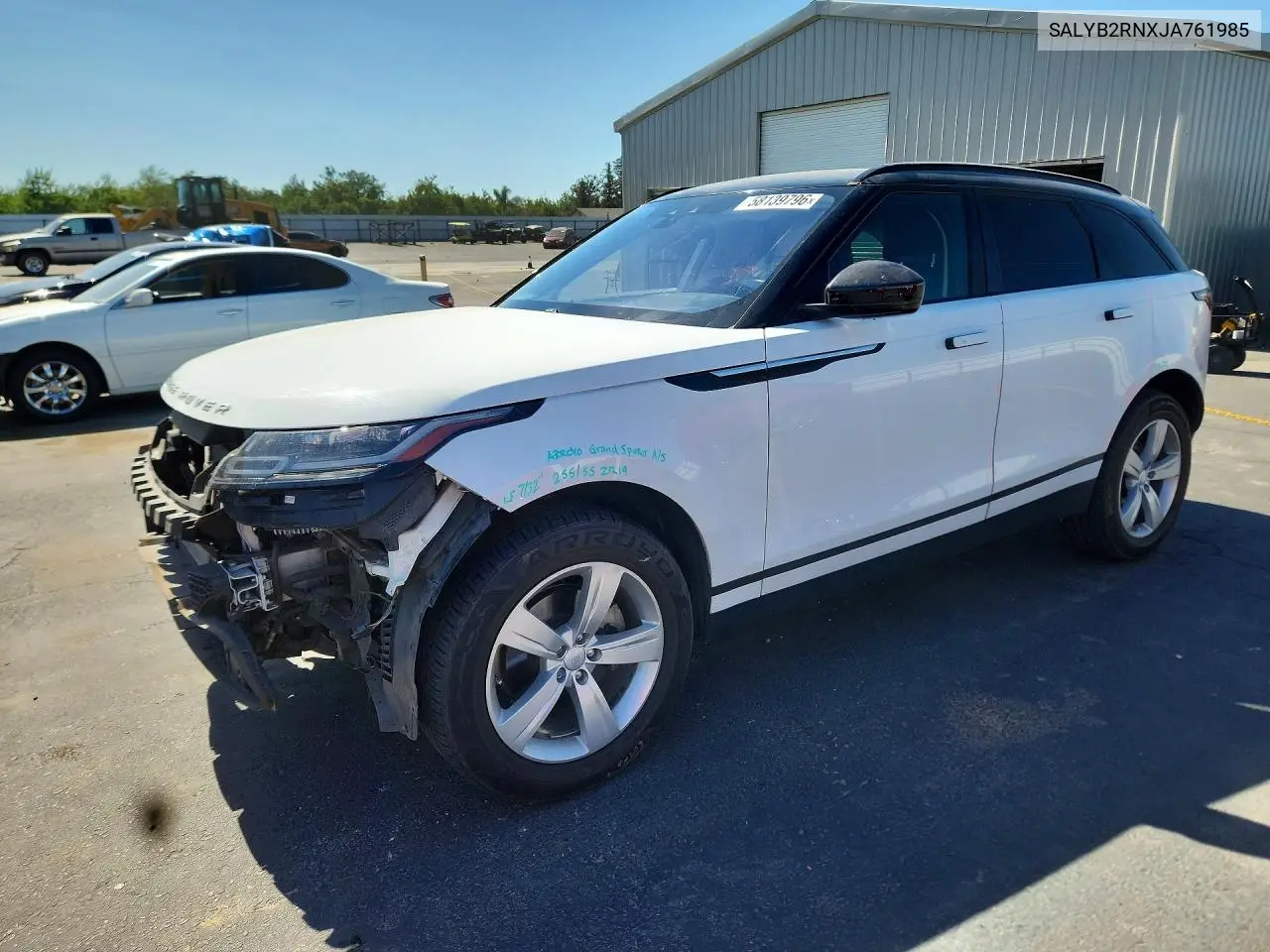 2018 Land Rover Range Rover Velar S VIN: SALYB2RNXJA761985 Lot: 58139796