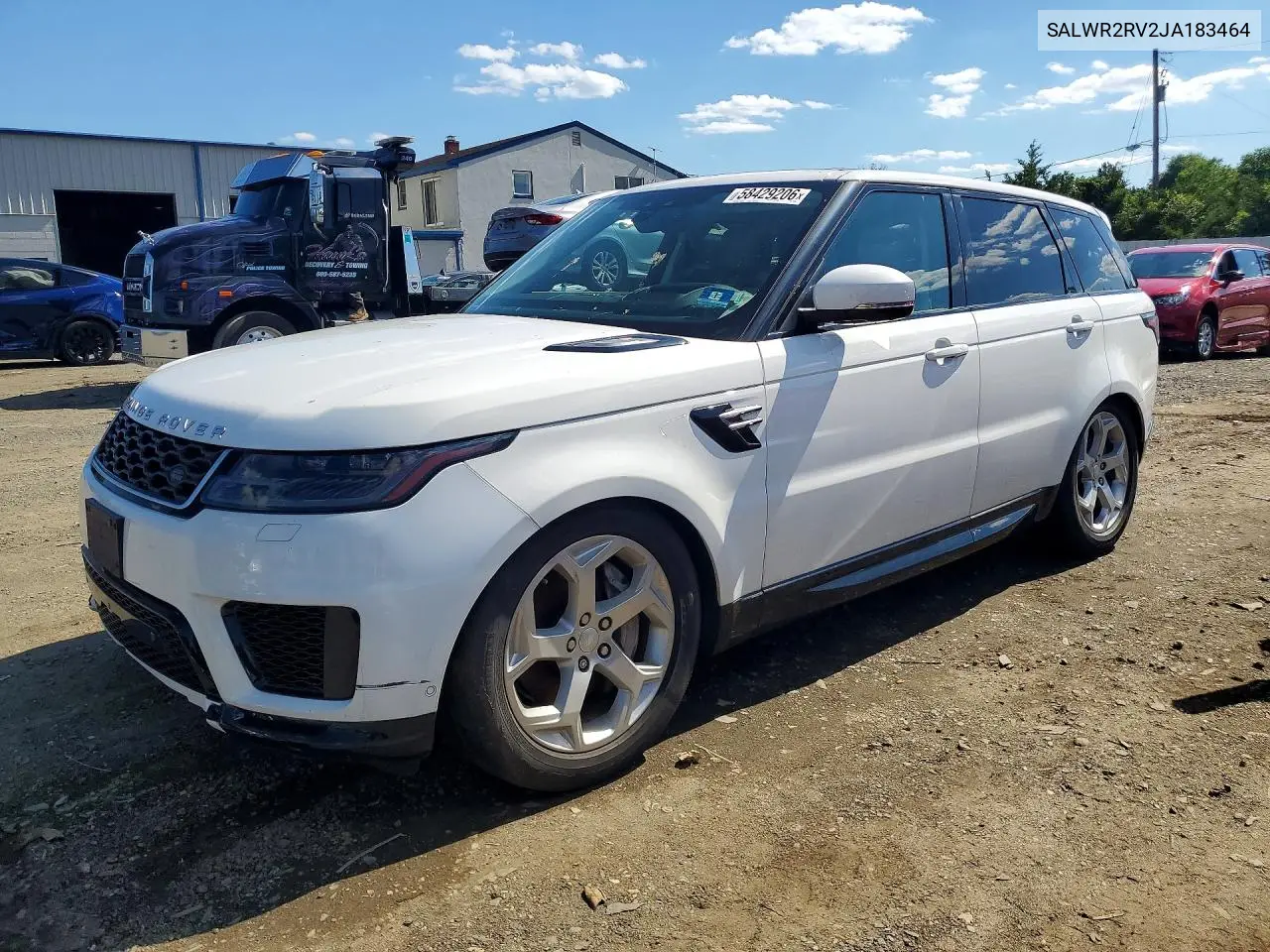 2018 Land Rover Range Rover Sport Hse VIN: SALWR2RV2JA183464 Lot: 58429206