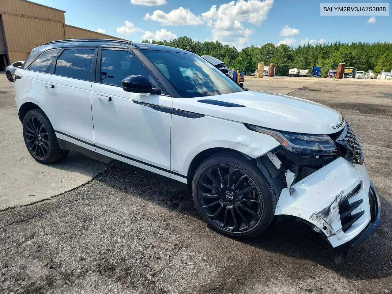 2018 Land Rover Range Rover Velar R-Dynamic Hse VIN: SALYM2RV3JA753088 Lot: 58797126