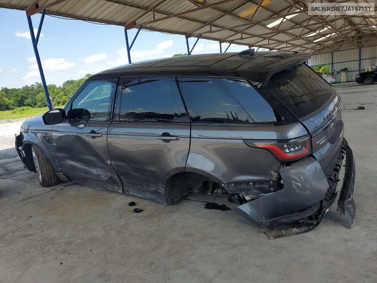 2018 Land Rover Range Rover Sport Supercharged Dynamic VIN: SALWR2RE7JA197151 Lot: 58802316