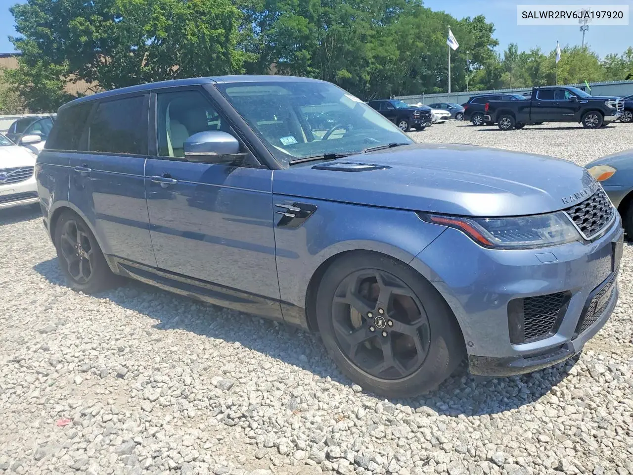 2018 Land Rover Range Rover Sport Hse VIN: SALWR2RV6JA197920 Lot: 59551306