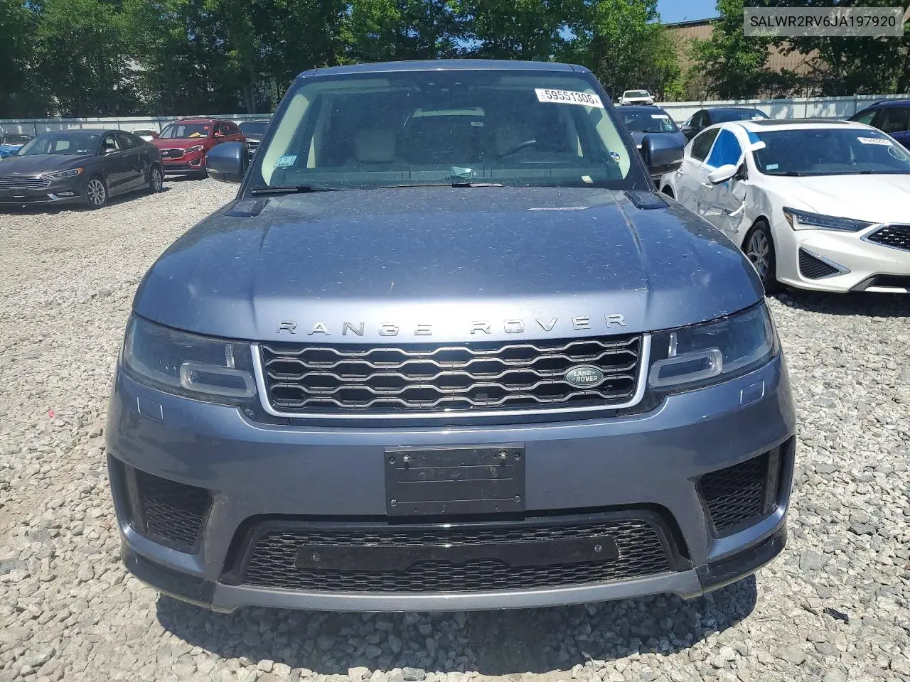 2018 Land Rover Range Rover Sport Hse VIN: SALWR2RV6JA197920 Lot: 59551306