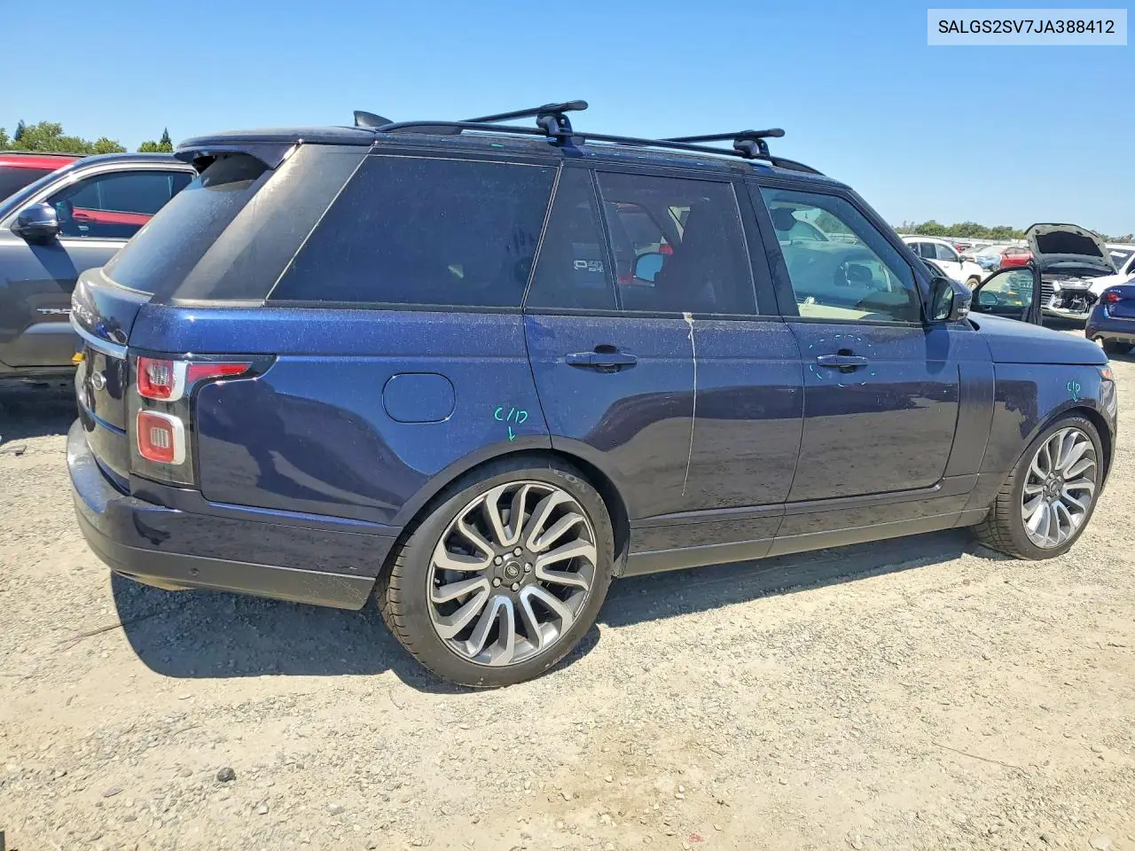 2018 Land Rover Range Rover Hse VIN: SALGS2SV7JA388412 Lot: 60086856