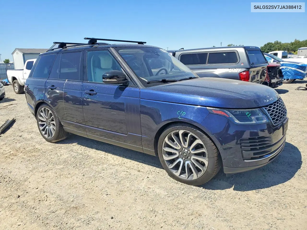 2018 Land Rover Range Rover Hse VIN: SALGS2SV7JA388412 Lot: 60086856