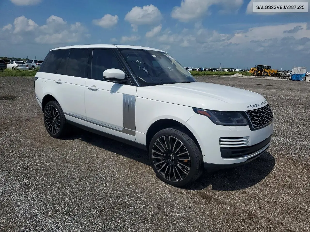 2018 Land Rover Range Rover Hse VIN: SALGS2SV8JA387625 Lot: 60453216