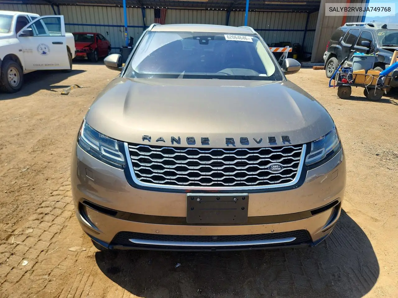 2018 Land Rover Range Rover Velar S VIN: SALYB2RV8JA749768 Lot: 62064646