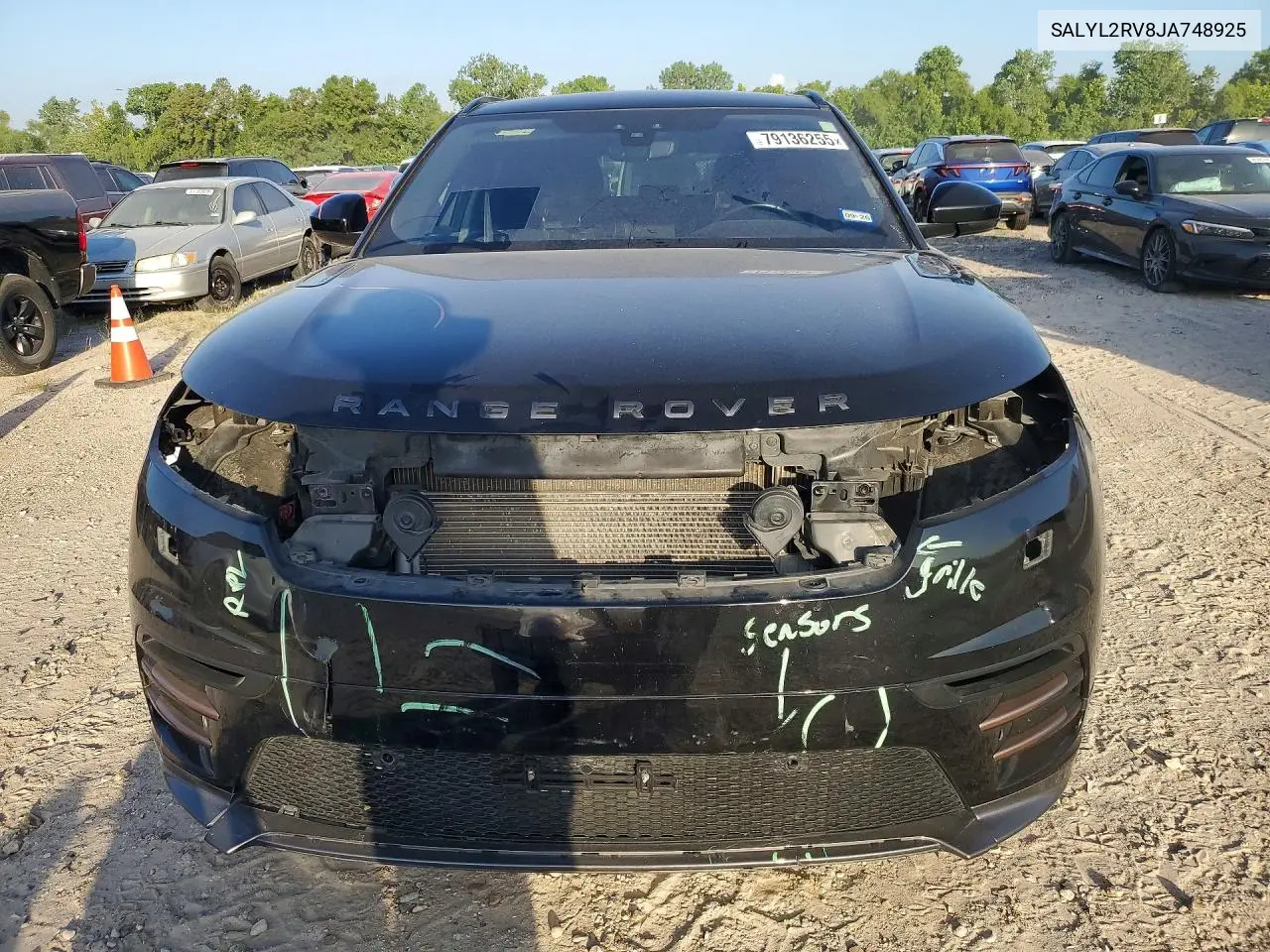 2018 Land Rover Range Rover Velar R-Dynamic Se VIN: SALYL2RV8JA748925 Lot: 79136255