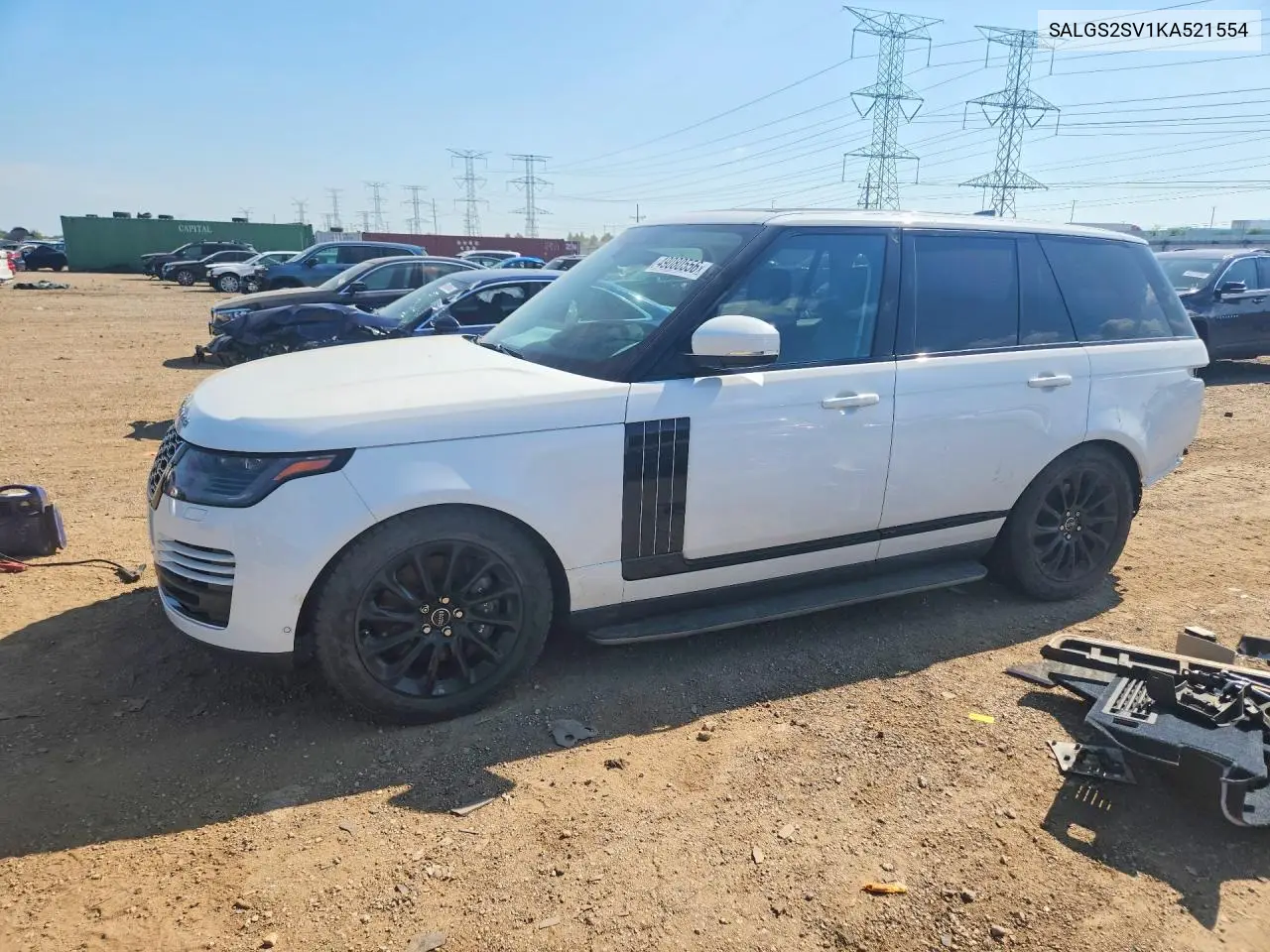 2019 Land Rover Range Rover Hse VIN: SALGS2SV1KA521554 Lot: 49080556