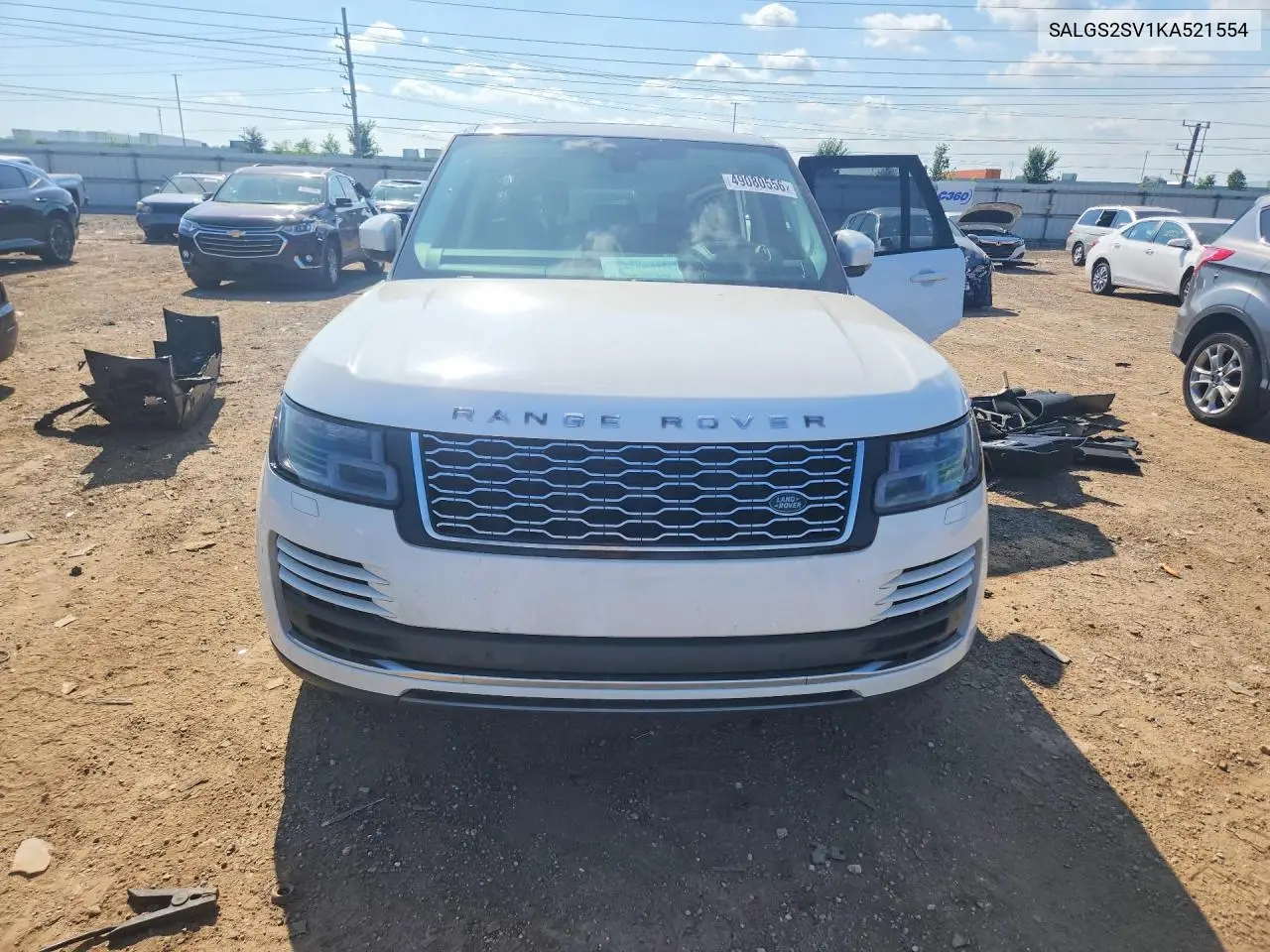 2019 Land Rover Range Rover Hse VIN: SALGS2SV1KA521554 Lot: 49080556