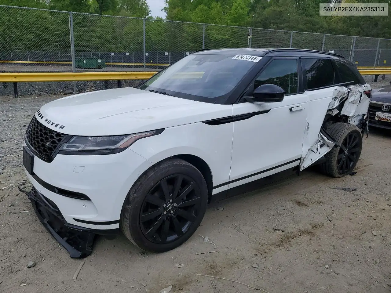 2019 Land Rover Range Rover Velar S VIN: SALYB2EX4KA235313 Lot: 50474146