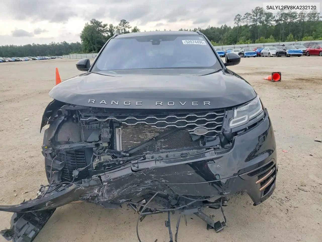 2019 Land Rover Range Rover Velar R-Dynamic Se VIN: SALYL2FV8KA232120 Lot: 52074496
