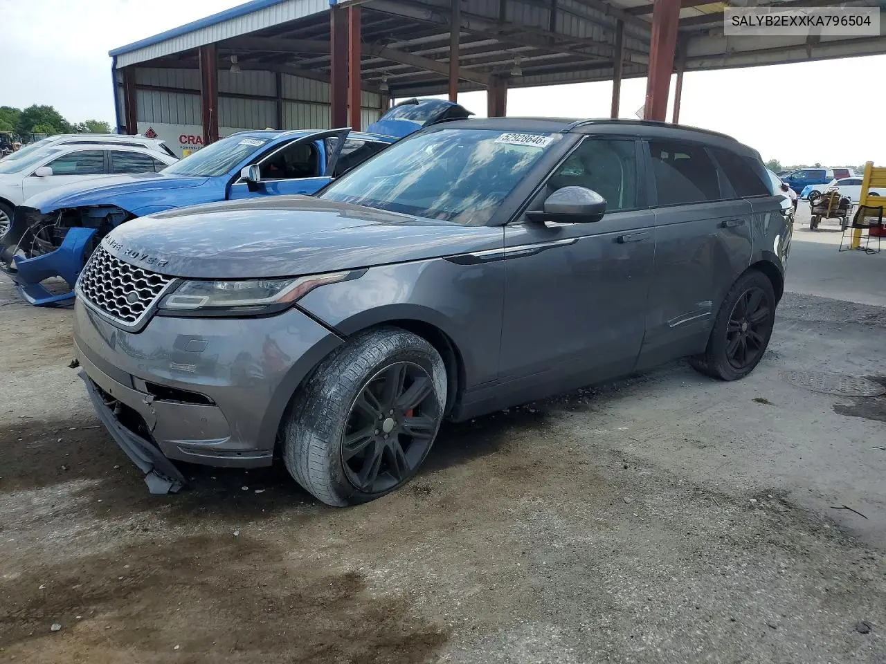 2019 Land Rover Range Rover Velar S VIN: SALYB2EXXKA796504 Lot: 52928646