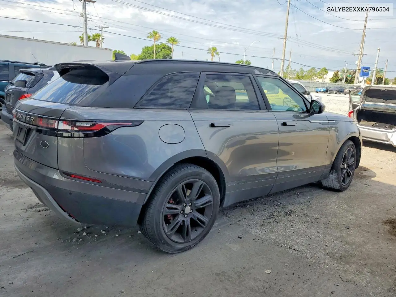 2019 Land Rover Range Rover Velar S VIN: SALYB2EXXKA796504 Lot: 52928646