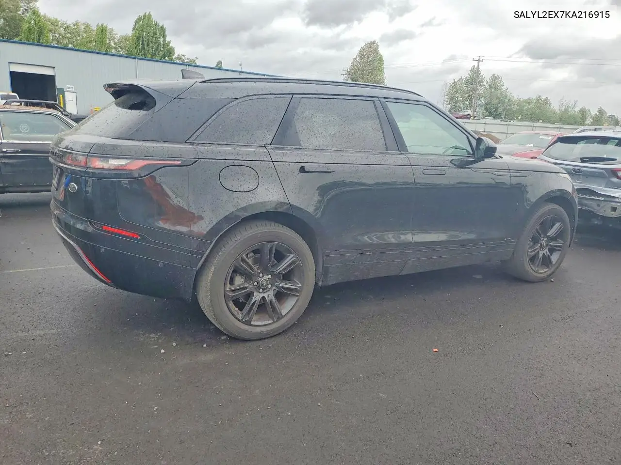 2019 Land Rover Range Rover Velar R-Dynamic Se VIN: SALYL2EX7KA216915 Lot: 53270456