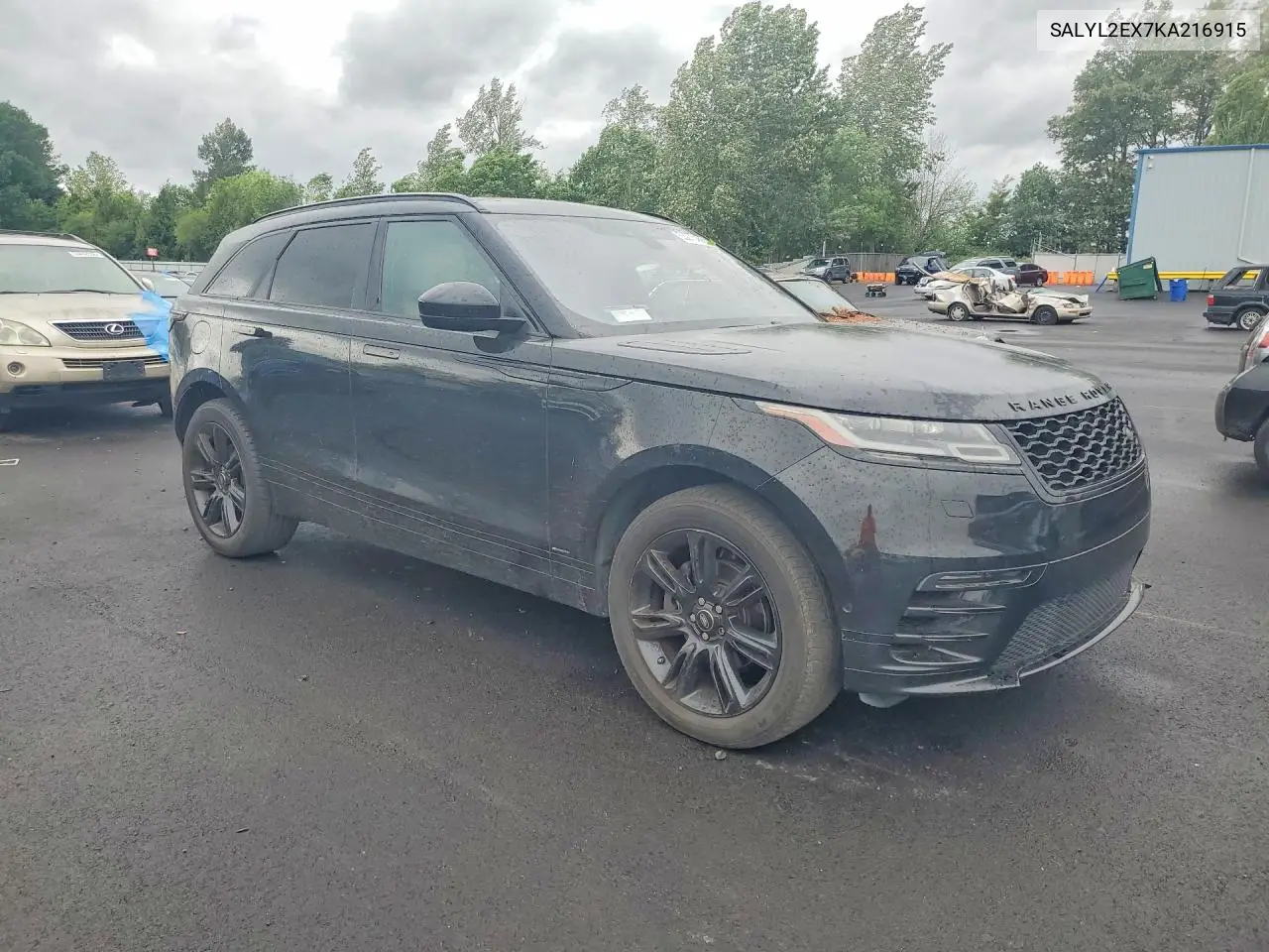 2019 Land Rover Range Rover Velar R-Dynamic Se VIN: SALYL2EX7KA216915 Lot: 53270456
