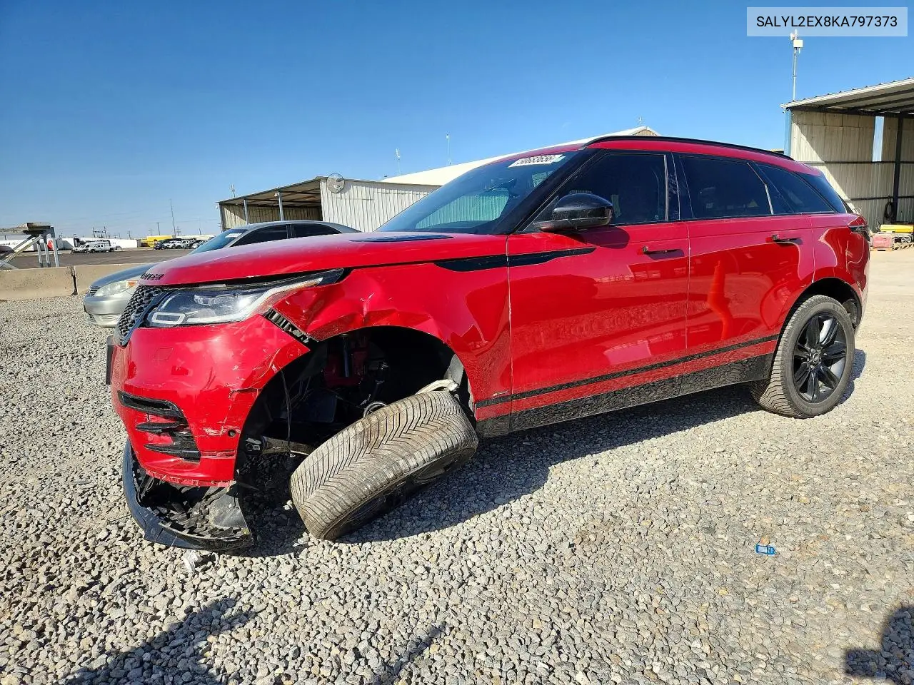 2019 Land Rover Range Rover Velar R-Dynamic Se VIN: SALYL2EX8KA797373 Lot: 54249846