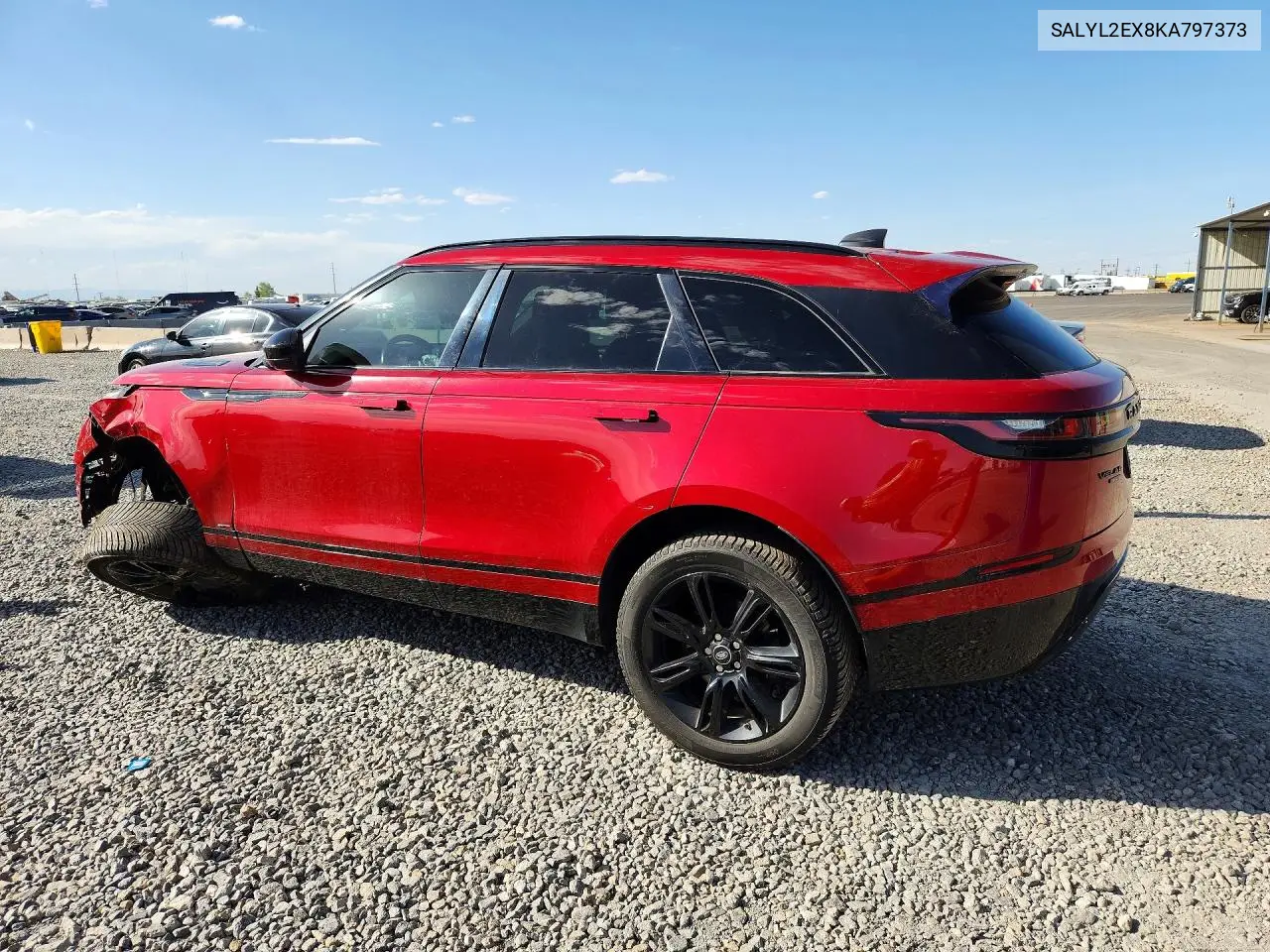 2019 Land Rover Range Rover Velar R-Dynamic Se VIN: SALYL2EX8KA797373 Lot: 54249846