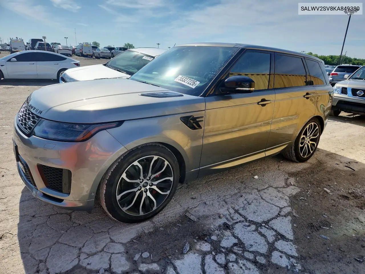 2019 Land Rover Range Rover Sport Hse Dynamic VIN: SALWV2SV8KA849380 Lot: 55327226