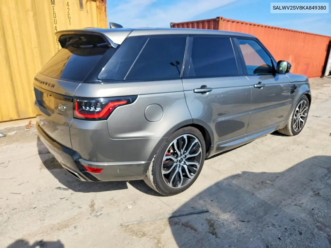 2019 Land Rover Range Rover Sport Hse Dynamic VIN: SALWV2SV8KA849380 Lot: 55327226