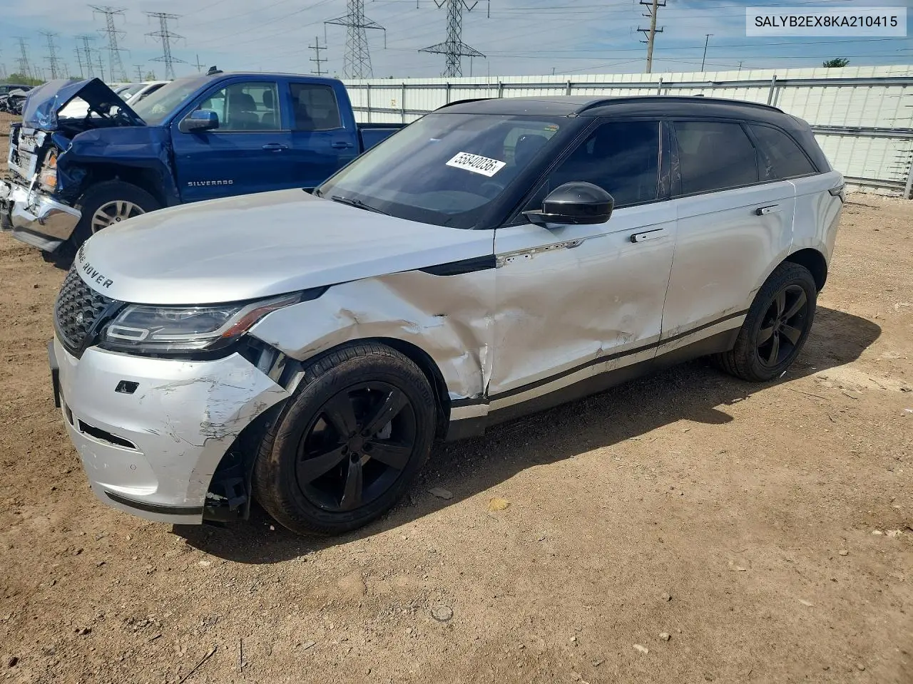 2019 Land Rover Range Rover Velar S VIN: SALYB2EX8KA210415 Lot: 55840036