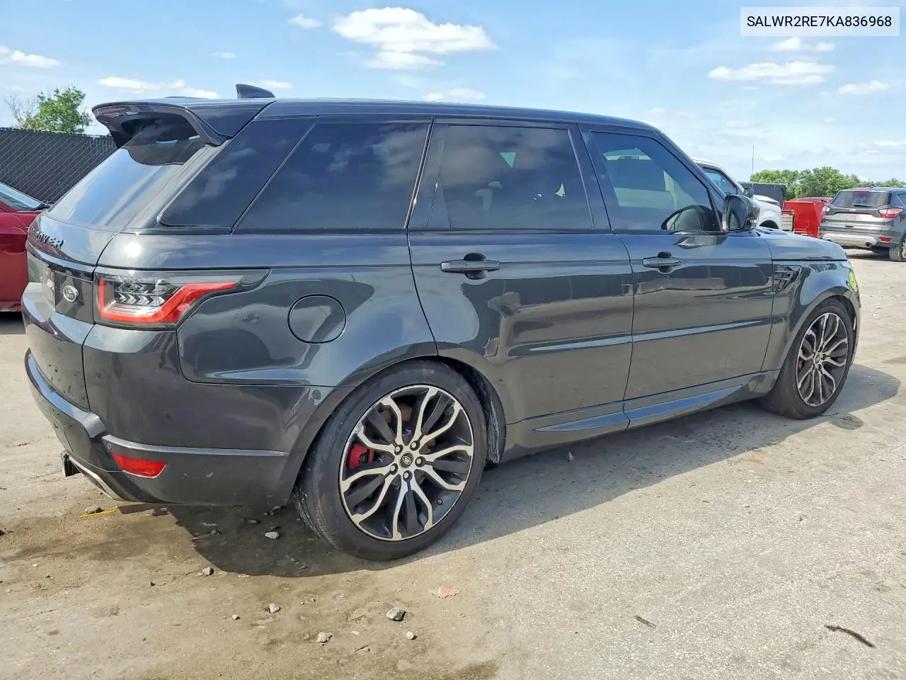 2019 Land Rover Range Rover Sport Supercharged Dynamic VIN: SALWR2RE7KA836968 Lot: 55942606