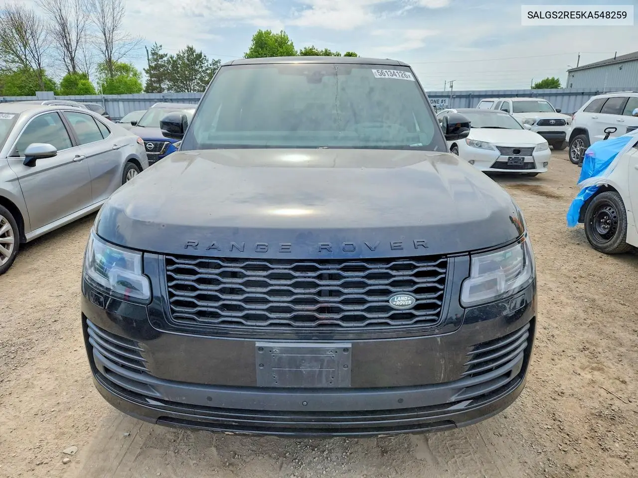 2019 Land Rover Range Rover Supercharged VIN: SALGS2RE5KA548259 Lot: 56134126