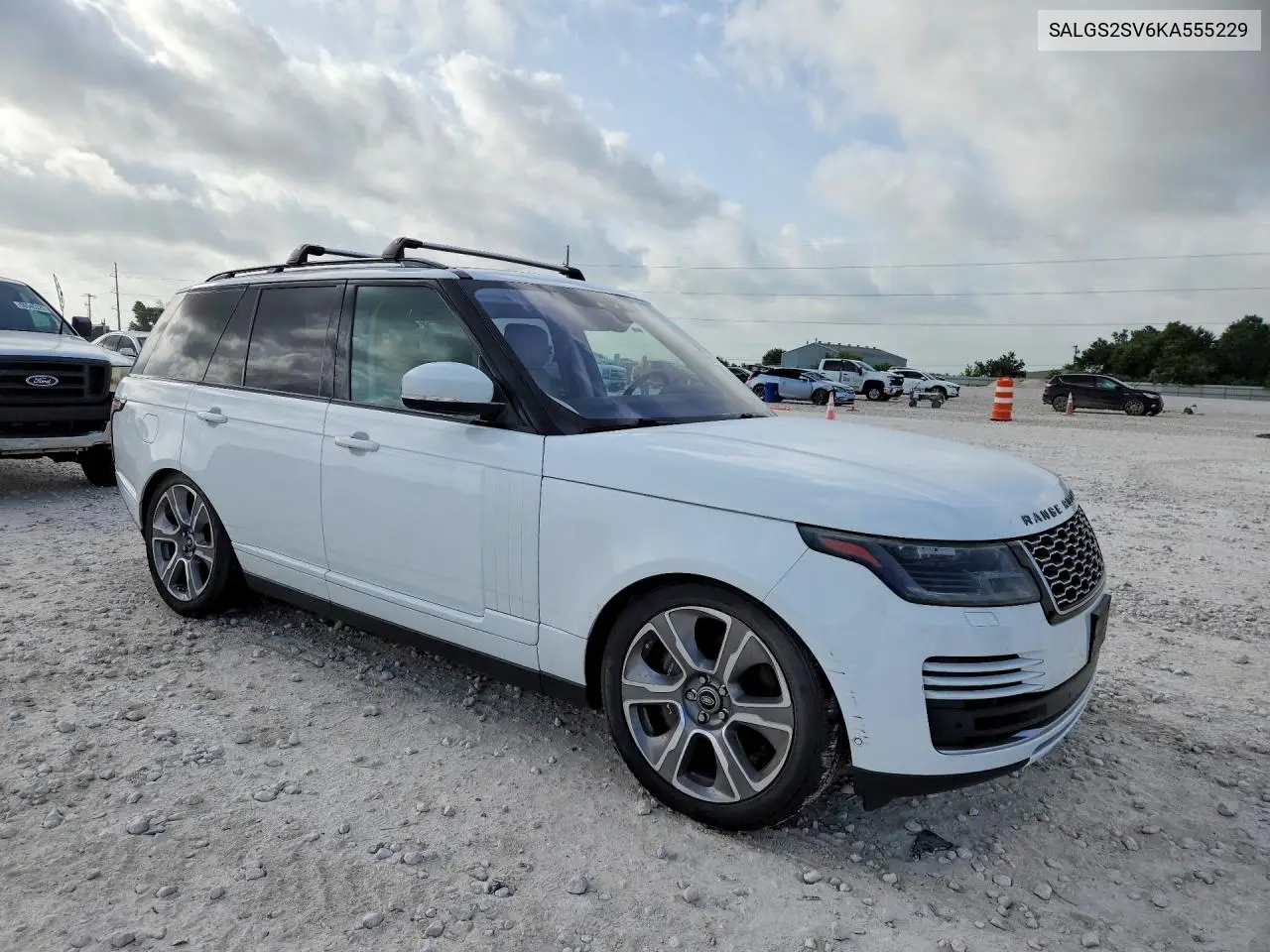 2019 Land Rover Range Rover Hse VIN: SALGS2SV6KA555229 Lot: 56195906