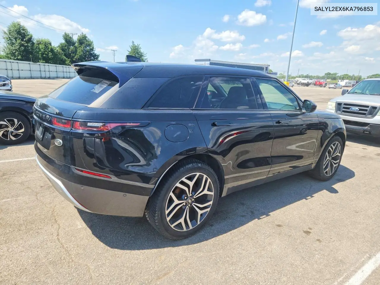 2019 Land Rover Range Rover Velar R-Dynamic Se VIN: SALYL2EX6KA796853 Lot: 56517696