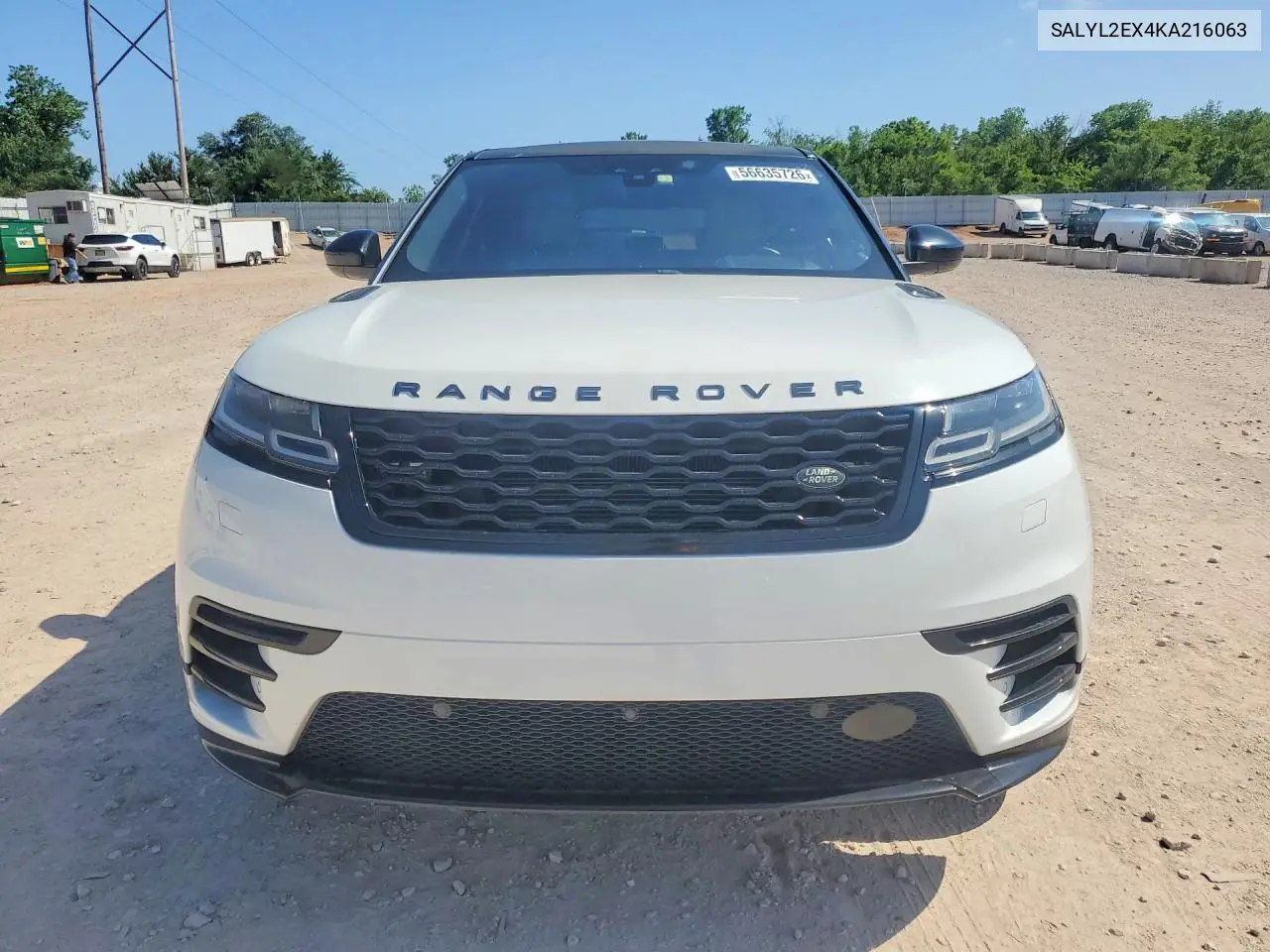 2019 Land Rover Range Rover Velar R-Dynamic Se VIN: SALYL2EX4KA216063 Lot: 56635726