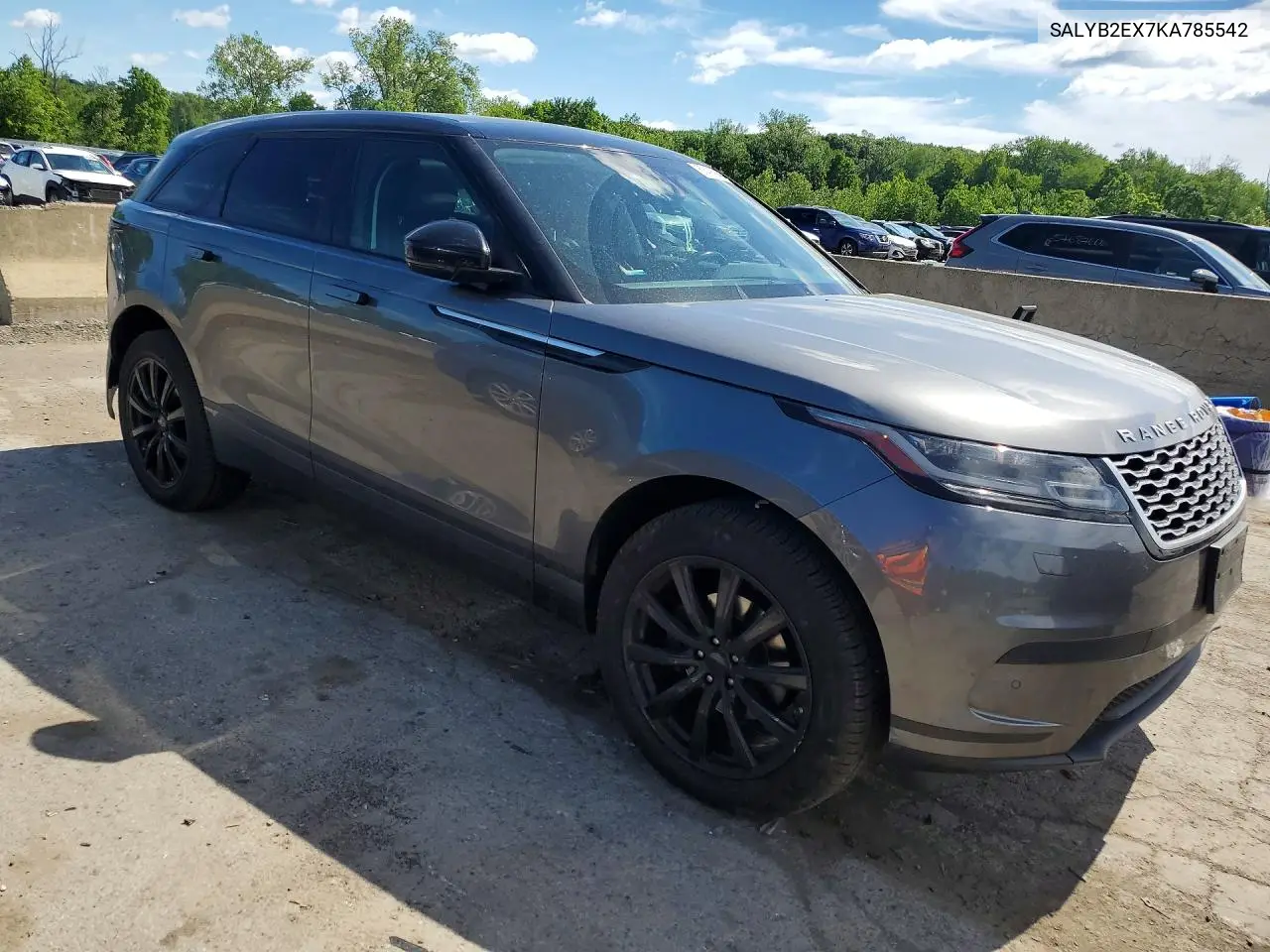 2019 Land Rover Range Rover Velar S VIN: SALYB2EX7KA785542 Lot: 57436946