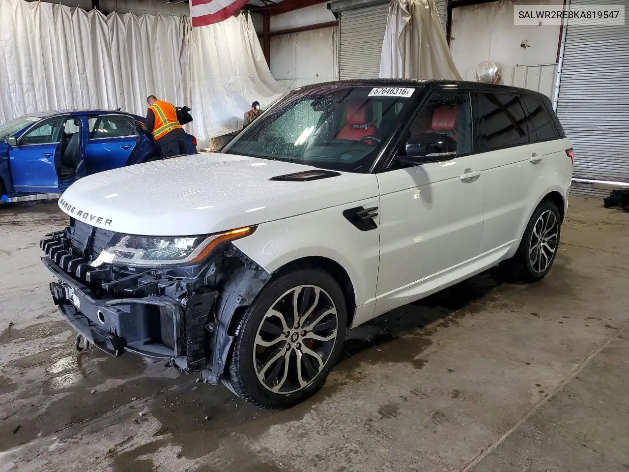 2019 Land Rover Range Rover Sport Supercharged Dynamic VIN: SALWR2RE8KA819547 Lot: 57646316