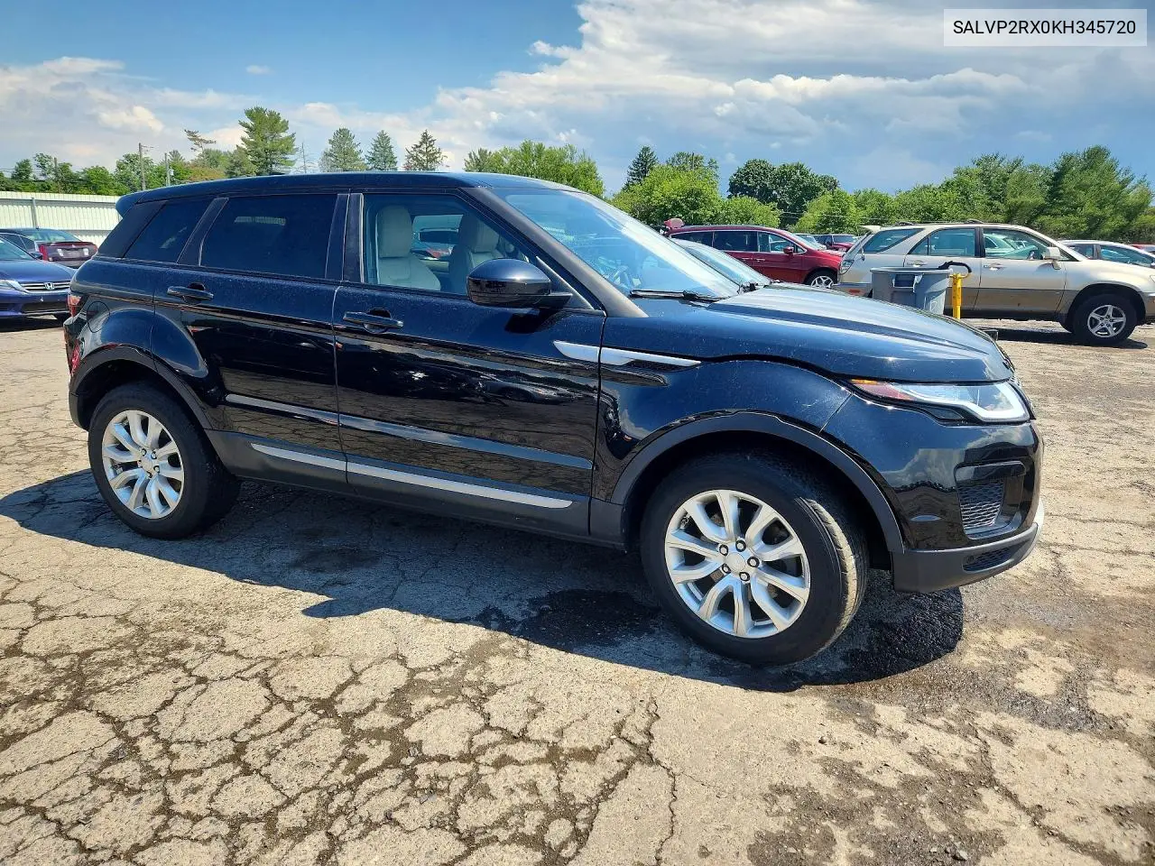 2019 Land Rover Range Rover Evoque Se VIN: SALVP2RX0KH345720 Lot: 57760946