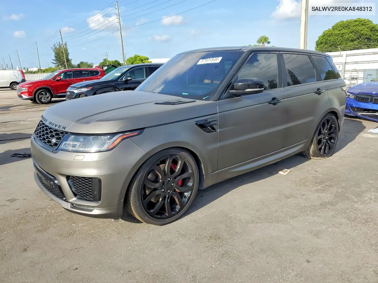 2019 Land Rover Range Rover Sport Supercharged Autobiography VIN: SALWV2RE0KA848312 Lot: 57931546