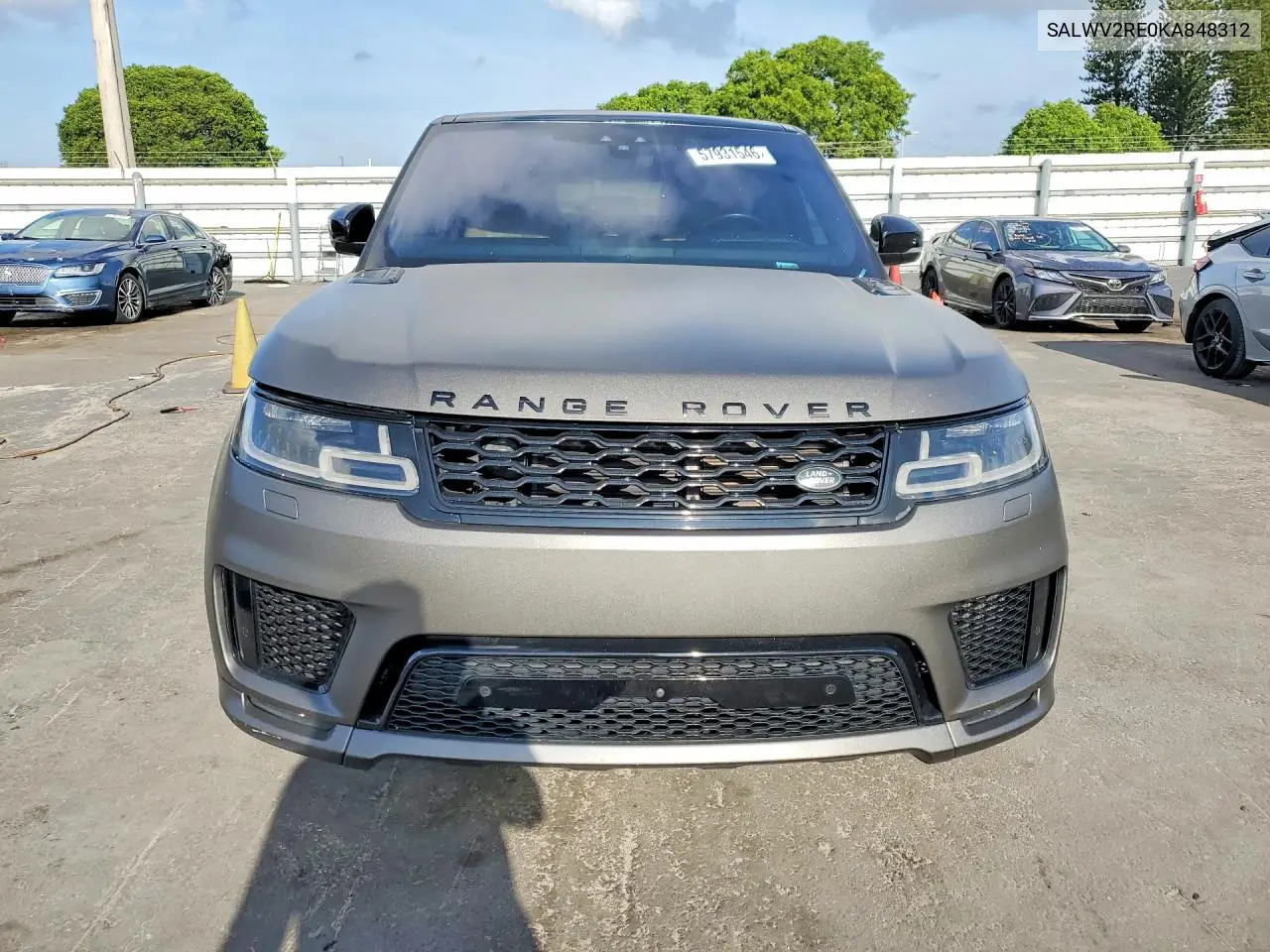 2019 Land Rover Range Rover Sport Supercharged Autobiography VIN: SALWV2RE0KA848312 Lot: 57931546