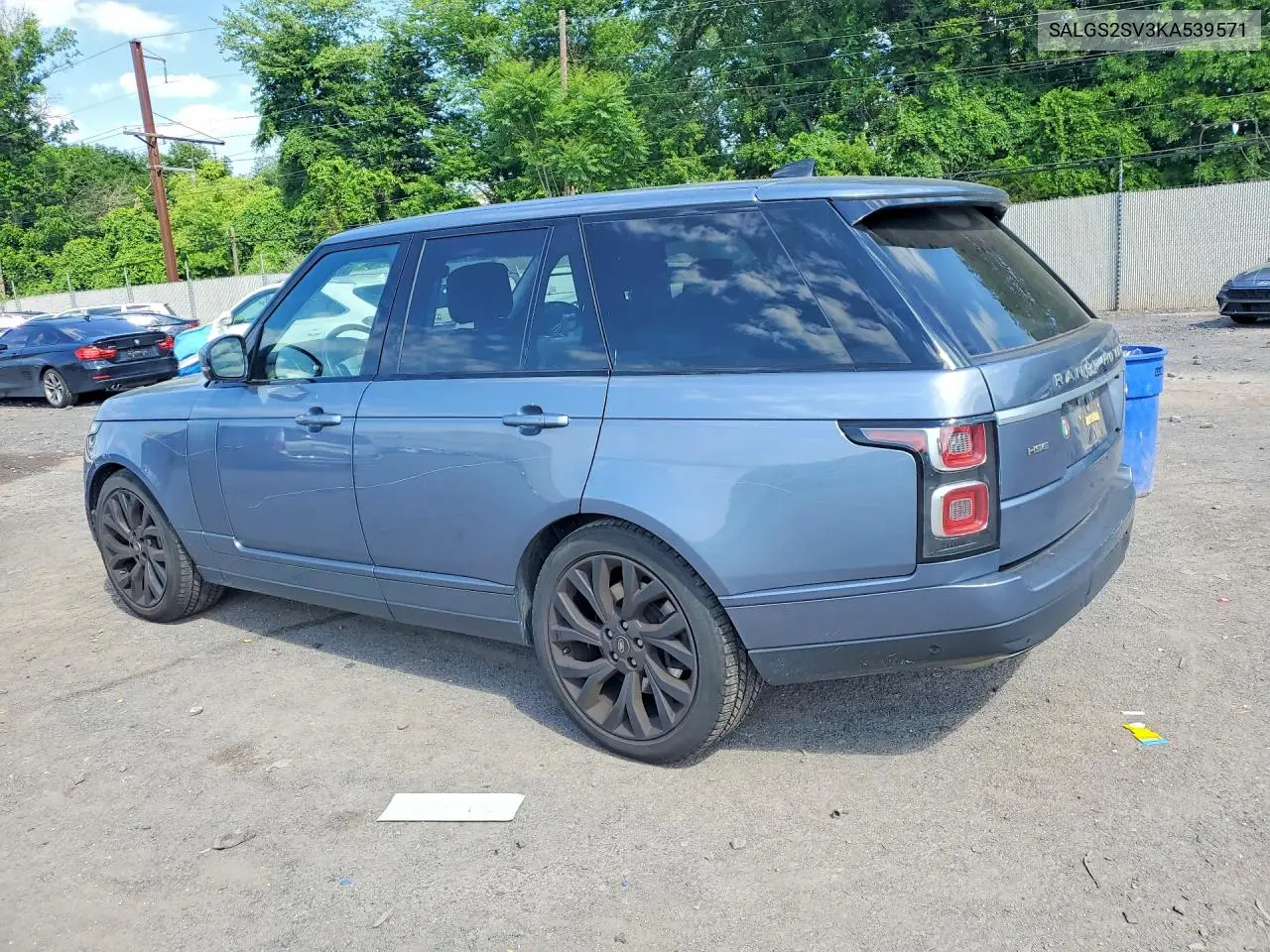 2019 Land Rover Range Rover Hse VIN: SALGS2SV3KA539571 Lot: 57935926