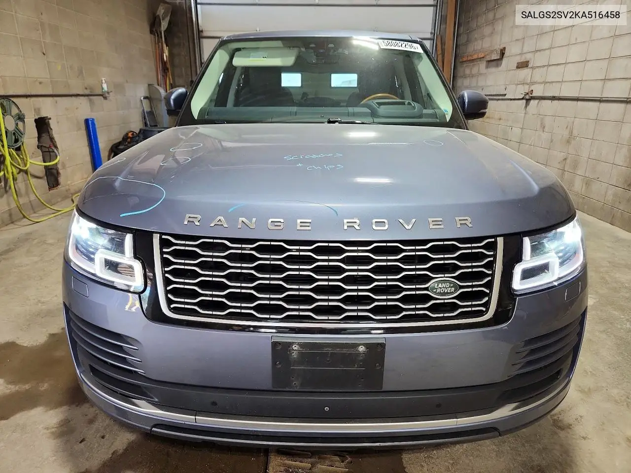 2019 Land Rover Range Rover Hse VIN: SALGS2SV2KA516458 Lot: 58082296
