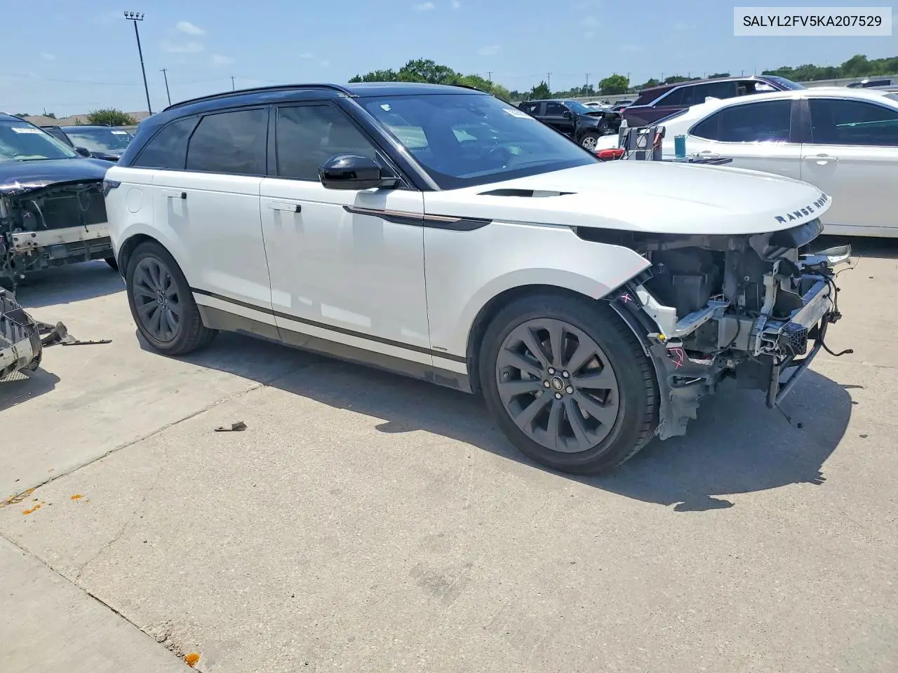 2019 Land Rover Range Rover Velar R-Dynamic Se VIN: SALYL2FV5KA207529 Lot: 58390906
