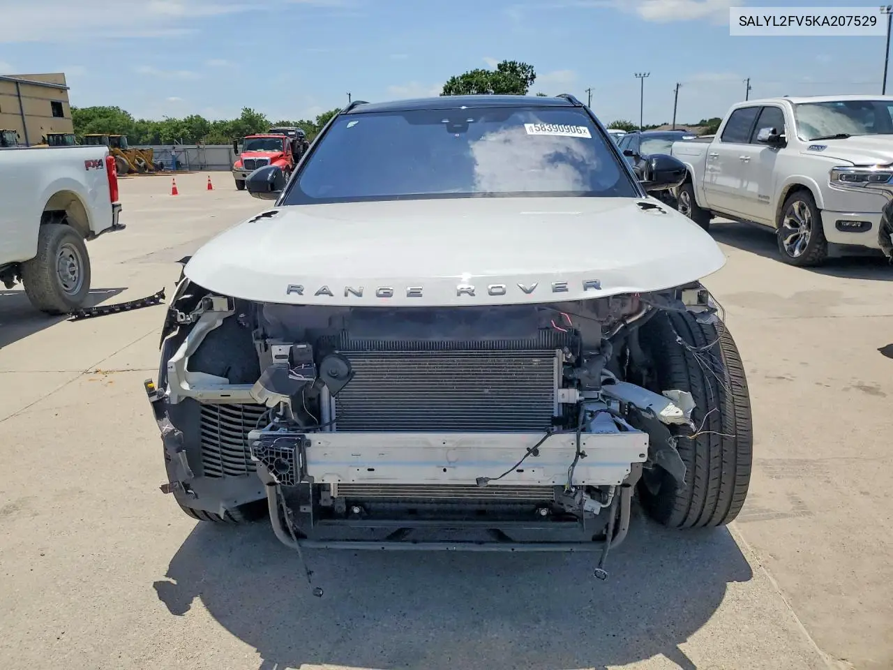 2019 Land Rover Range Rover Velar R-Dynamic Se VIN: SALYL2FV5KA207529 Lot: 58390906