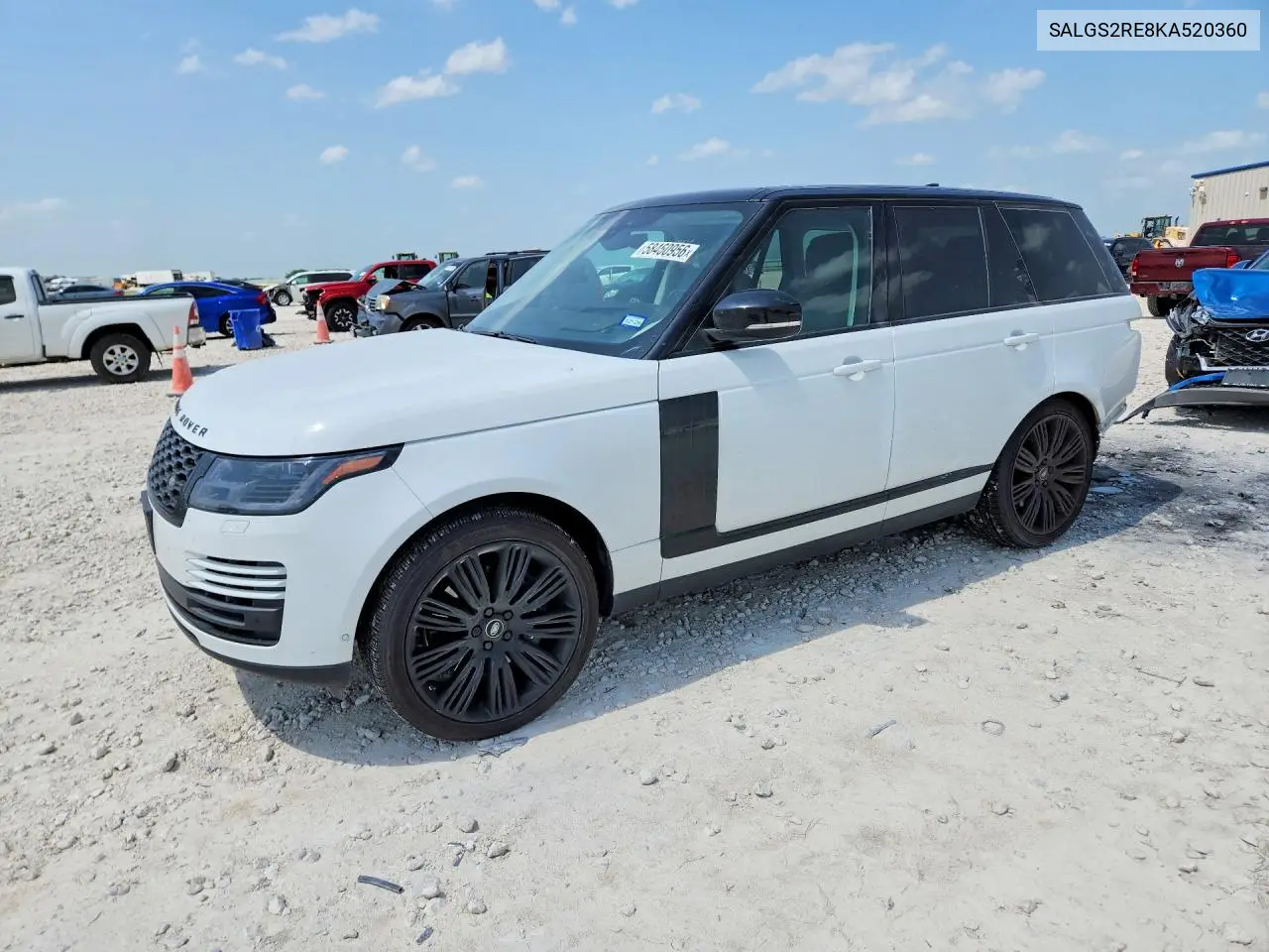 2019 Land Rover Range Rover Supercharged VIN: SALGS2RE8KA520360 Lot: 58460956